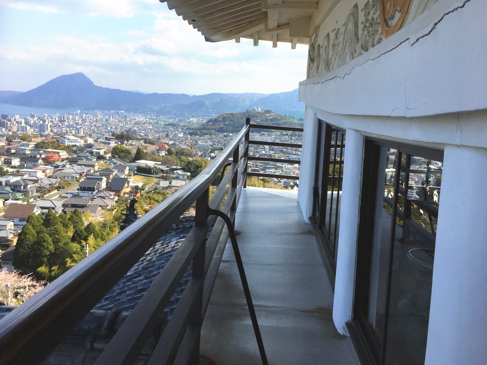 貴船城の3階展望台から見た絶景